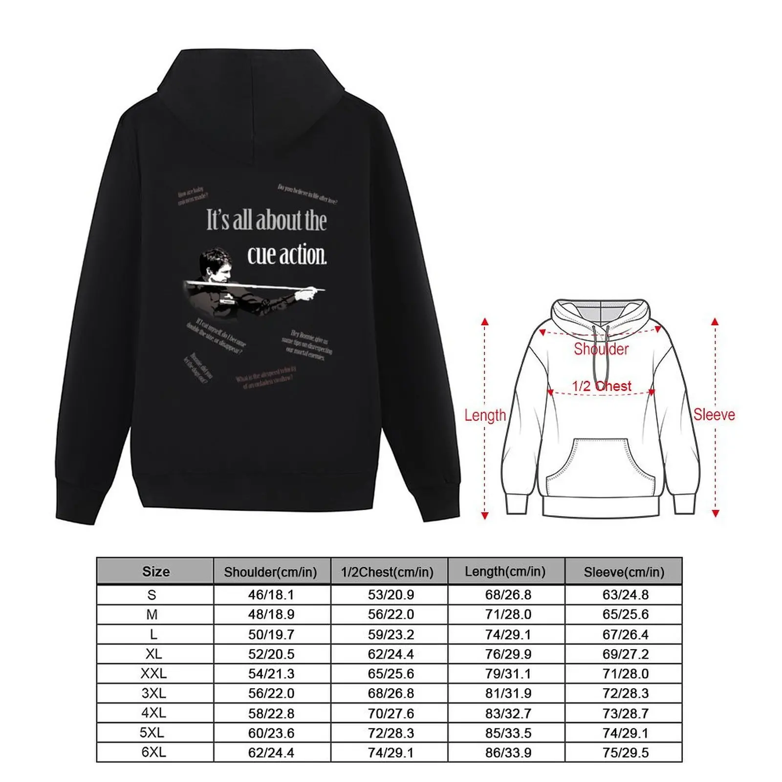 Ronnie O_Sullivan Snooker 2020 It_s all about the cue action Hoodie anime clothes men clothing autumn hoodie streetwear