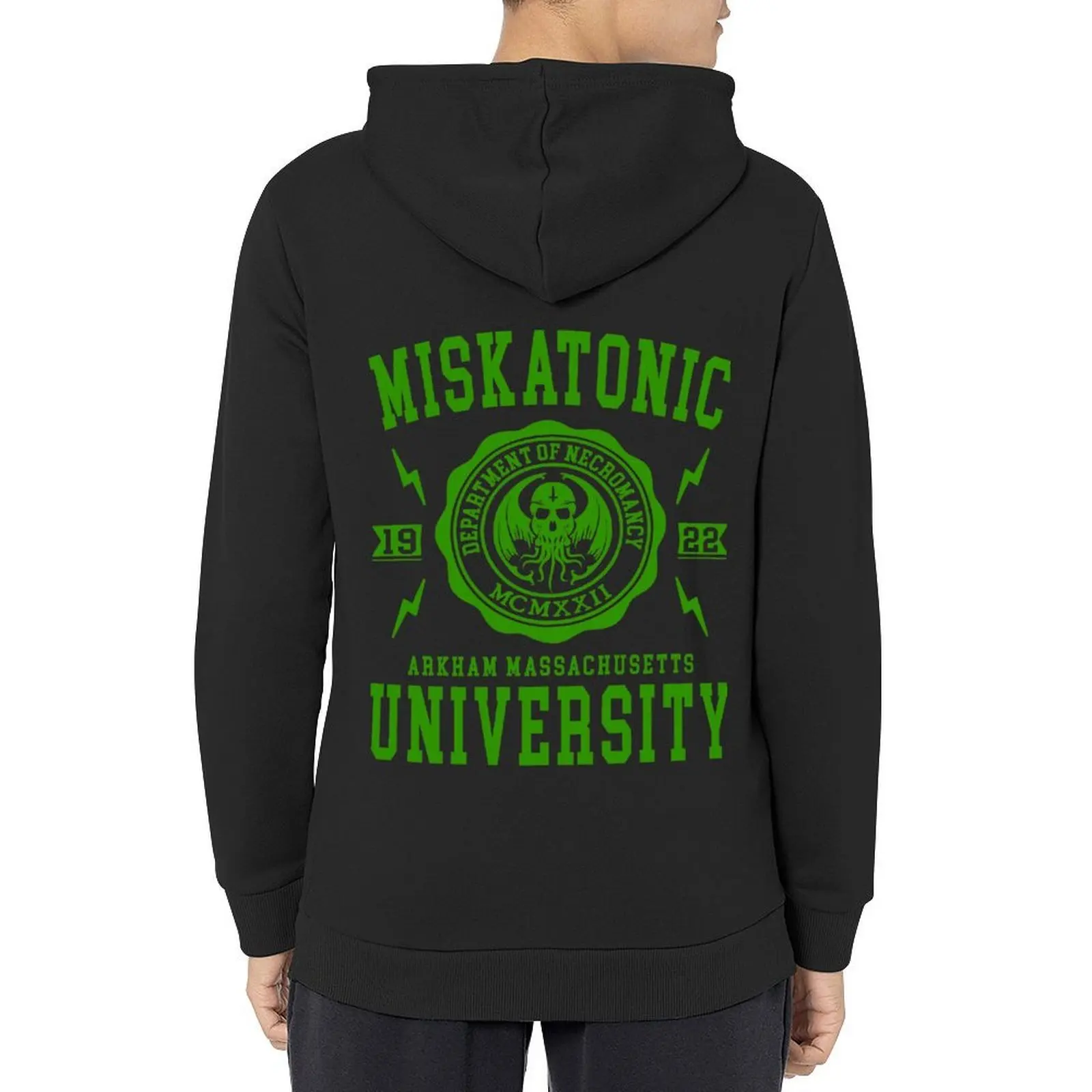 CTHULHU - MISKATONIC UNIVERSITY Толстовка мужская толстовка мужская одежда одежда для мужчин мужской комплект толстовки с капюшоном мужская