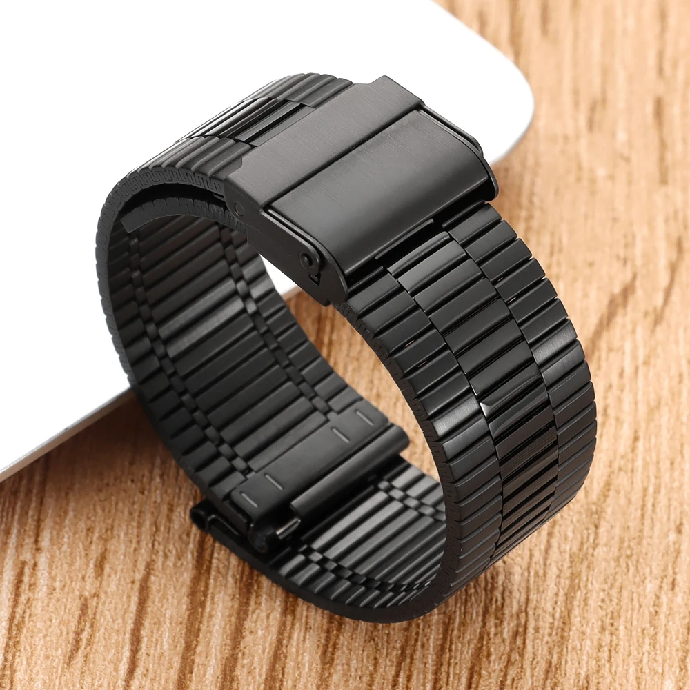 Stainless Steel Watch Strap Bracelet 20mm 22mm Matte & Polishing Women Men Watchband Quick Release Spring Bar Band Accessories image 3