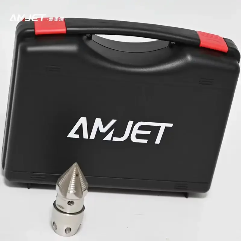 4000 PSI High-pressure Washer Drain Nozzle Cleaning Hose Nozzle 4 Front 6 Rear Nozzles