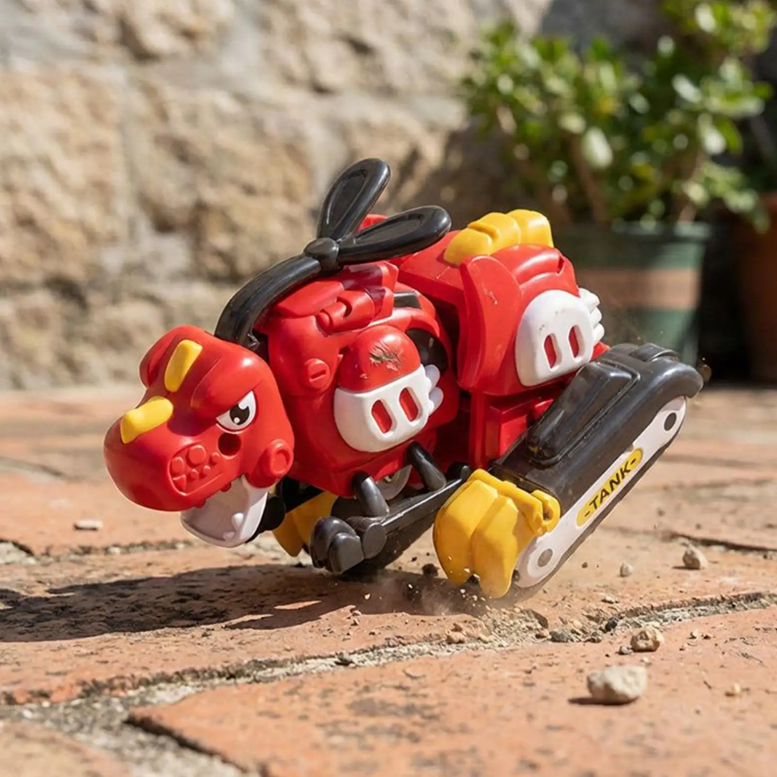 Collision Transforming Dinosaur Toy Educational Tank Model Transformation Figure Toys For Home Preschool Boys Girls Birthday