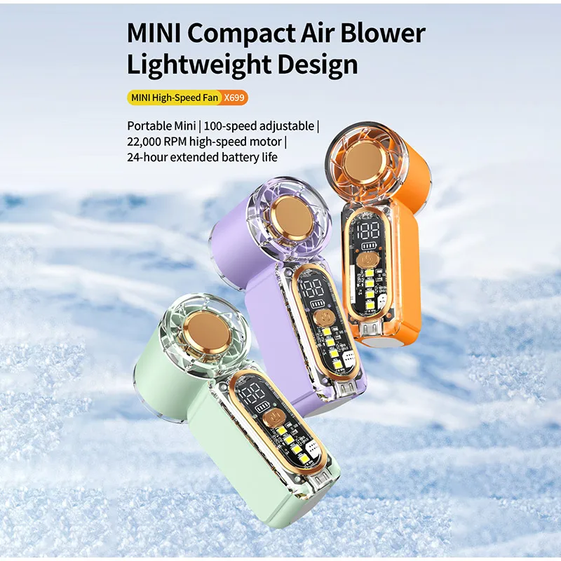 Cute Mini Fan Handheld Fan Usb Rechargeable Portable Fan Sma
