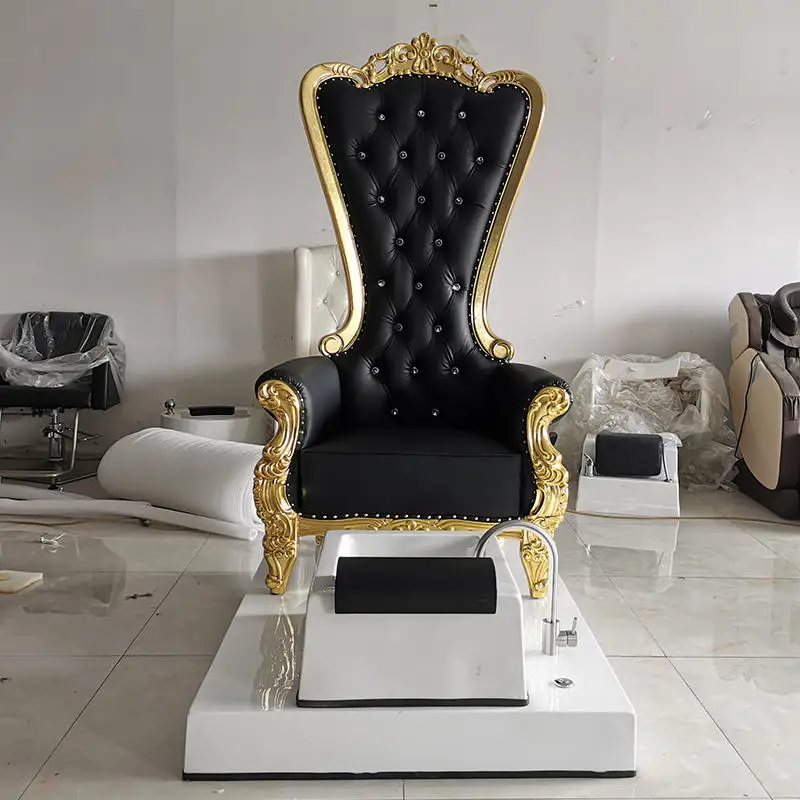 

Luxury Gold High End Chair Manicure And Pedicure Spa Pedicure Salon Beauty Foot Message Chair