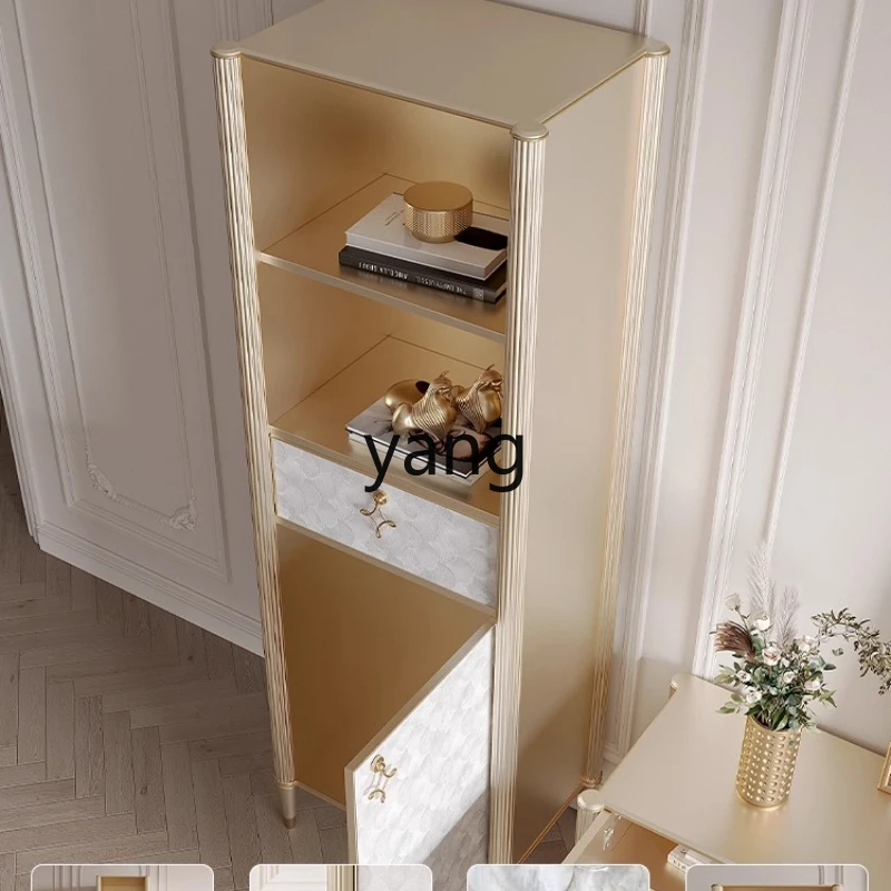 

LH all solid wood single door bookcase floor-to-wall bookcase light luxury simple bookshelf locker