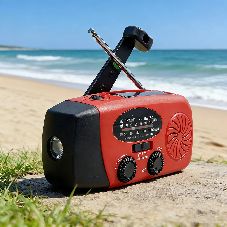 

Многофункциональный ручной генератор для экологически чистой энергии, радиоприемник, солнечный фонарь, мобильное зарядное устройство для выживания на природе и предотвращения стихийных бедствий