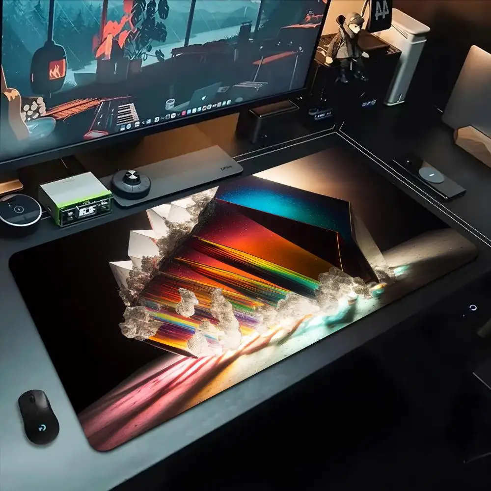 

Prism wallpaper Mouse Pad 500X1000 mm Large Gaming Mousepad Gamer XL Rubber Otaku Keyboard Pad Laptop Desk Mat