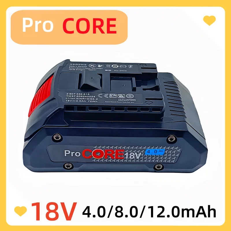 18v 4.0ah 100% bateria recarregável original, adequada para ferramenta bat609 bat618 gba18v80 bateria de energia 5c de alta potência