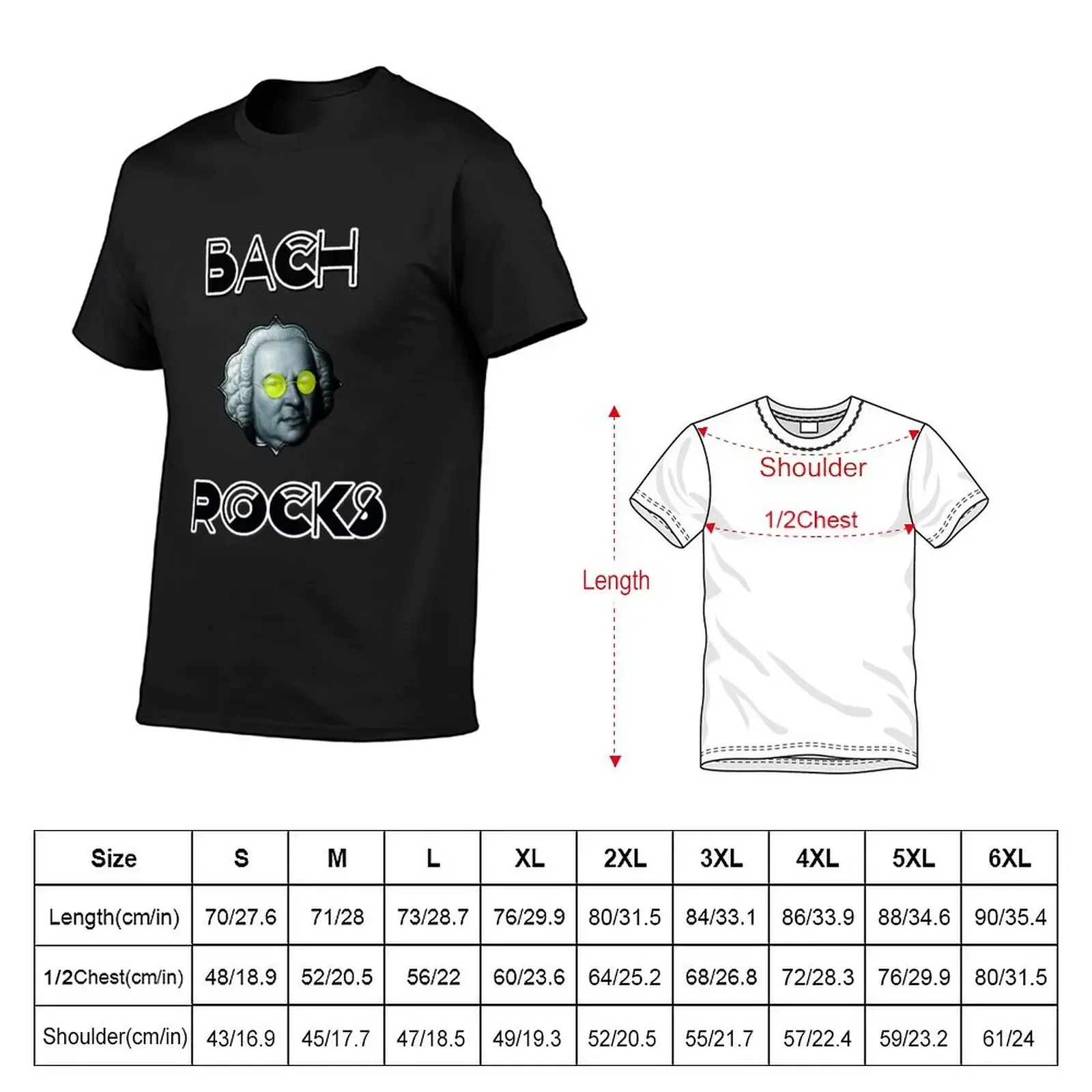 BACH ROCKS T-Shirt new edition anime figures heavyweights cute clothes mens graphic t-shirts pack