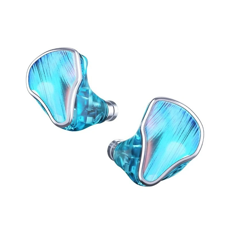 Two moving coils, one flat plate and one piezoelectric ceramic in-ear HIFI monitor wired fever earphones
