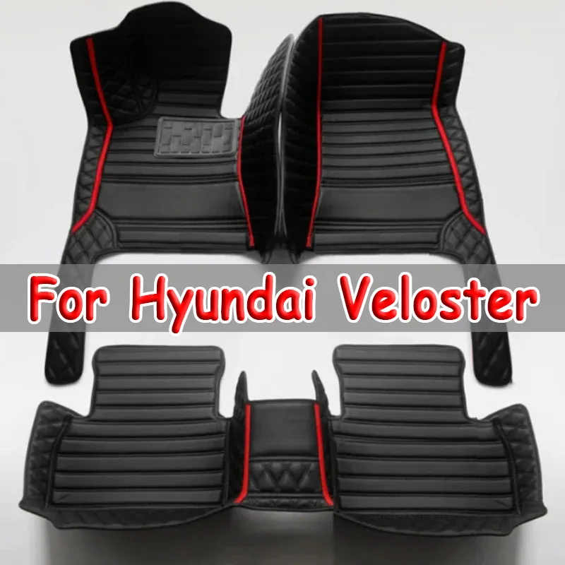 

Leather Car Floor mats For Hyundai Veloster 2015 2014 2013 2012 2011 Carpets Rugs Pads Interior Parts Accessories