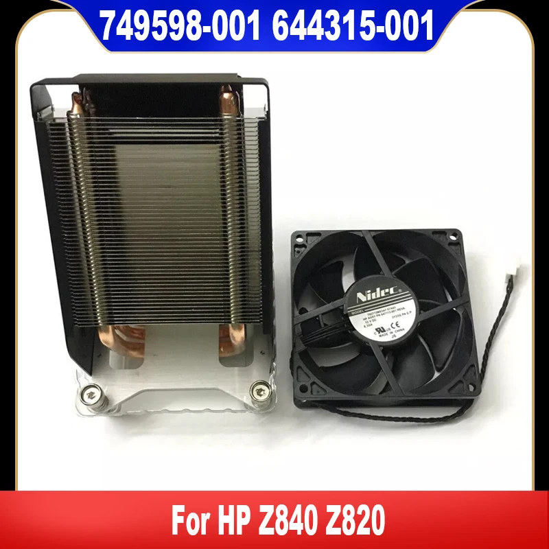 749598-001 644315-001 New Original For HP Z840 Z820 Workstation Heatsink CPU Cooling Fan Mainstream Cooler Fan 635869-002 Tested