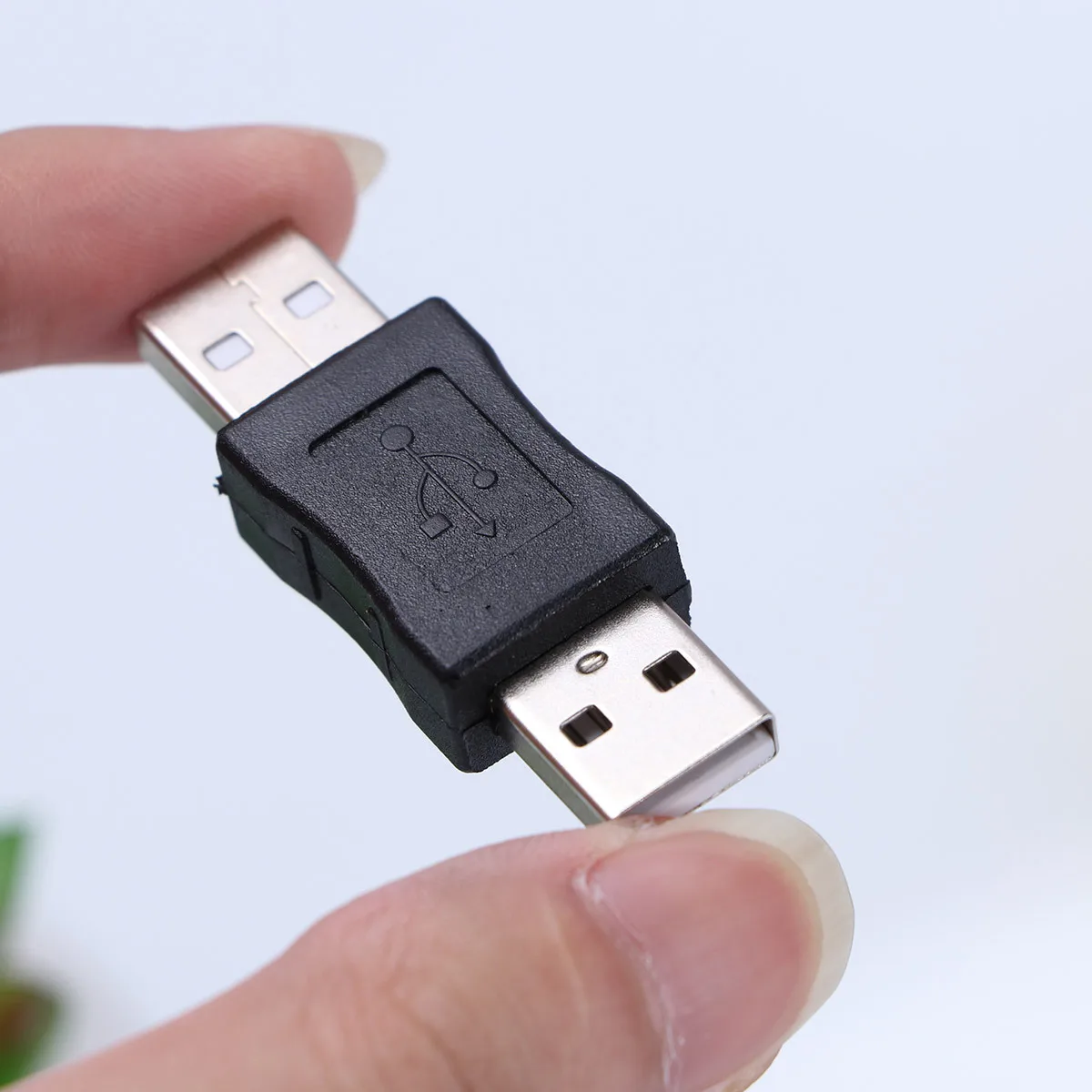 

2Pcs USB Male to Male Adapter Converter Connect Two Female USB Ports Fast Transmission Support Hot Pluggable Multiple Devices