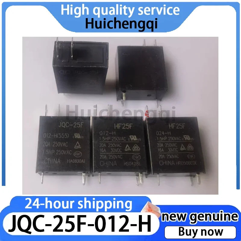 1PCS Relé Original Genuino JQC-25F HF25F 012 024-H para Horno Microondas, 3 Pines, 2 Pines, 20A