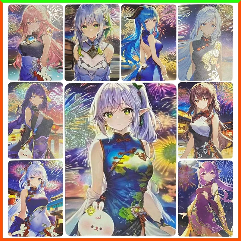 

Аниме История богини DIY ACG Yae Miko Nahida Ganyu Hu Tao Keqing Raiden Shogun Shenhe Коллекционные карты игрушки для мальчика подарок на день рождения