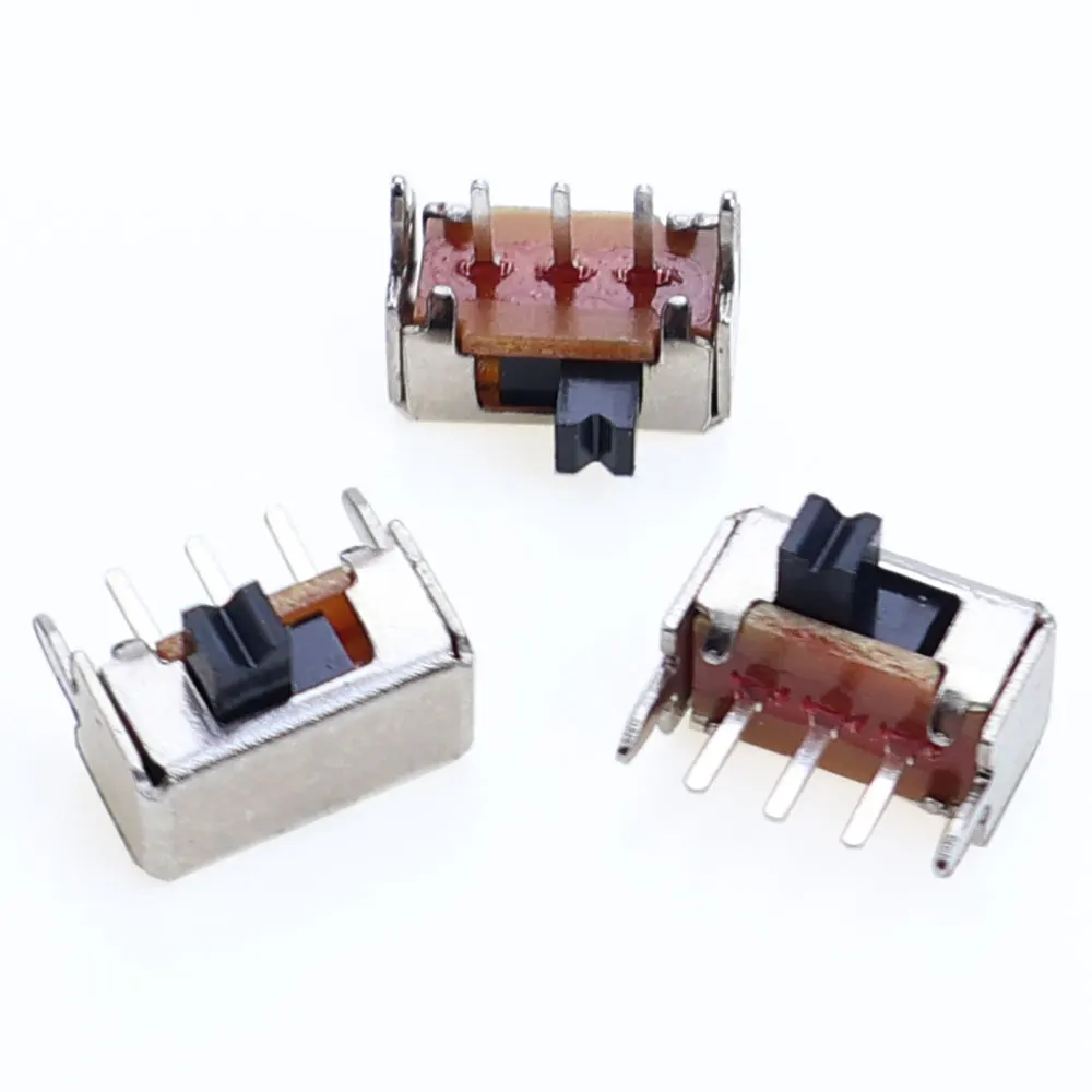 20/50/100/200 Stück SK12D07VG SK12D07 Kippschalter 3PIN PCB 1P2T EIN-AUS Griff Miniatur-Schiebeschalter Seitenknopf Höhe 2/3/5/6/7mm – Detail 5