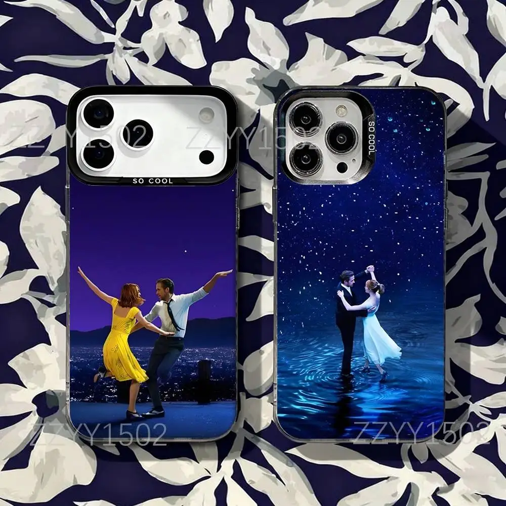 

L-LaLaLand Movie Phone Case For iPhone 17,16,15,14,13,12,X,8,Pro,Max,Plus,SE4,Air,Mini HD Black IMD Matte