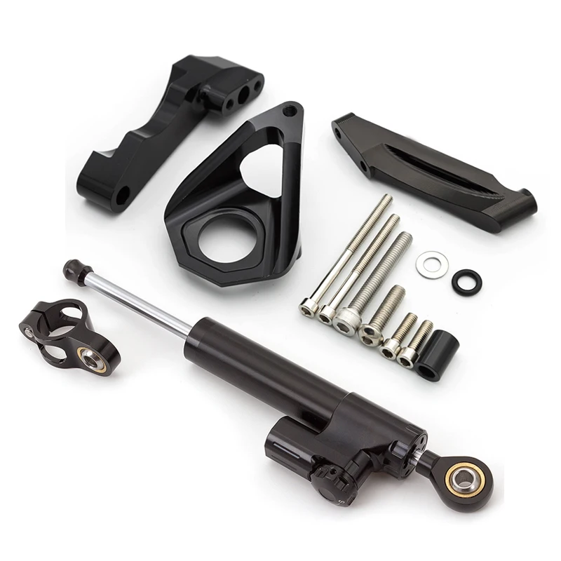 Amortiguador de dirección estabilizador de motocicleta, Kit de soporte de montaje para Suzuki GSXR 600, 750, 2001, 2002, 2003, 2004, 2005, GSX-R600