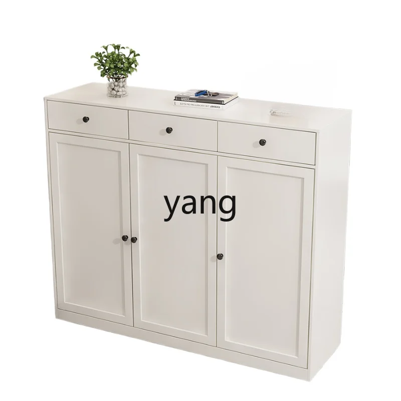 

Yjq Steel Shoe Cabinet Home Corridor Door Indoor Simple Layered Storage Iron Locker