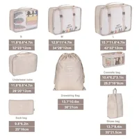 6/8Pcs Set Travel Bag Organizer Clothes Luggage Travel Organizer Blanket Shoes Organizers Bag Suitcase Pouch Packing Cubes 6