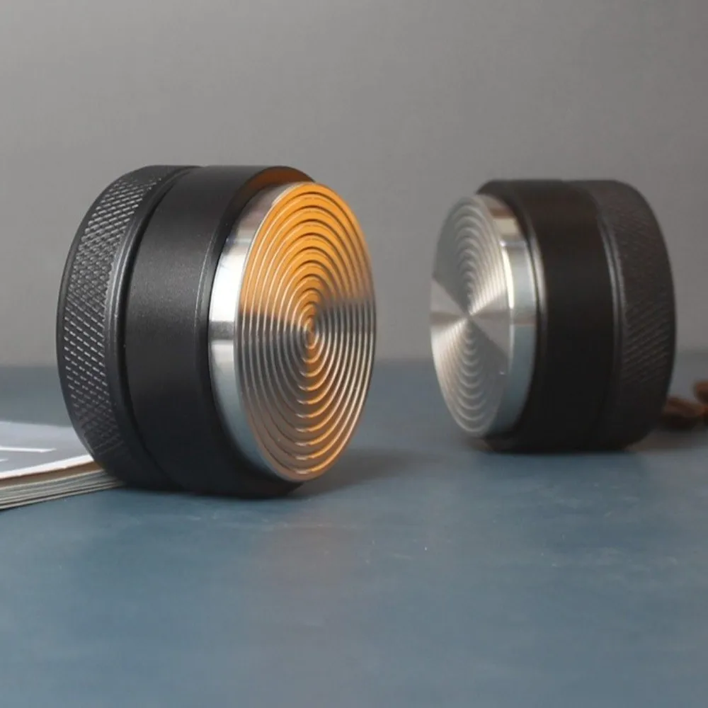 51/53/58MM Coffee Distributor Threaded Bottom Precision Adjustable Leveler Slotted Espresso Tamper Coffee Preparation