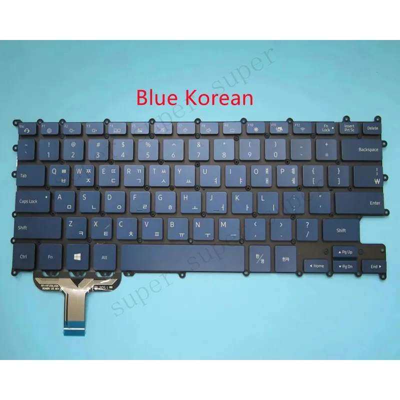 S+New for Samsung NT930SBE 930SBE NP930SBE laptop keyboard US/Korean With Backlight