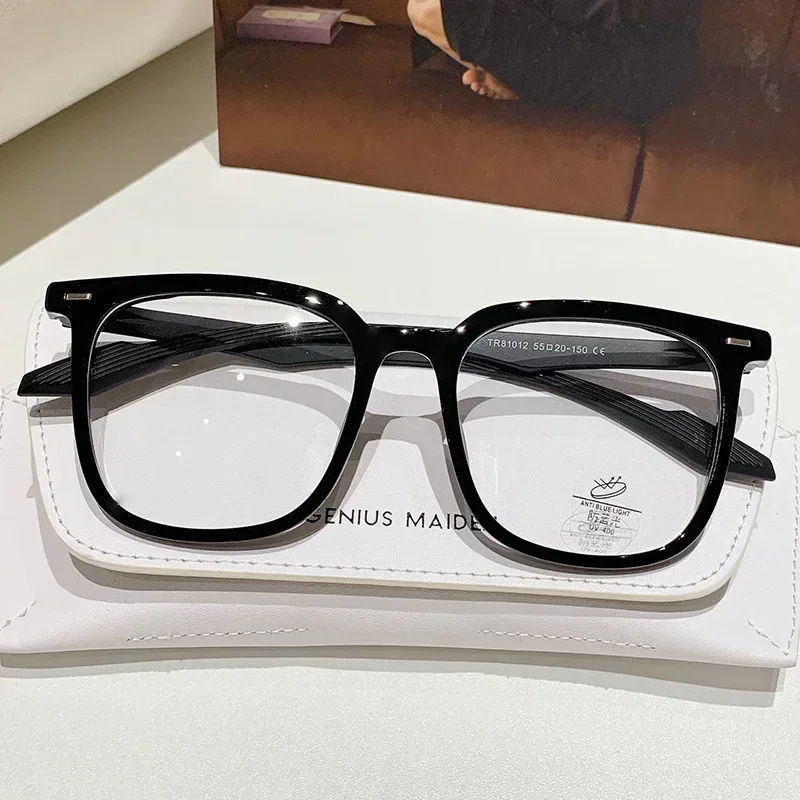 Luxury Blue Light Blocking Myopia Glasses Women Men's Minus Diopter Eyewear Fashion Near-sighted Glasses Prescription Eyeglasses image 4