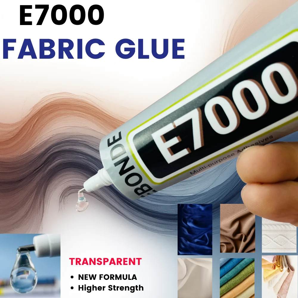 

E7000 Glue Clear Contact DIY Cloth Fibre Fabric Adhesive Multipurpose for Wedding Dress Leather Bag Diamond Glass 15/50/110mL