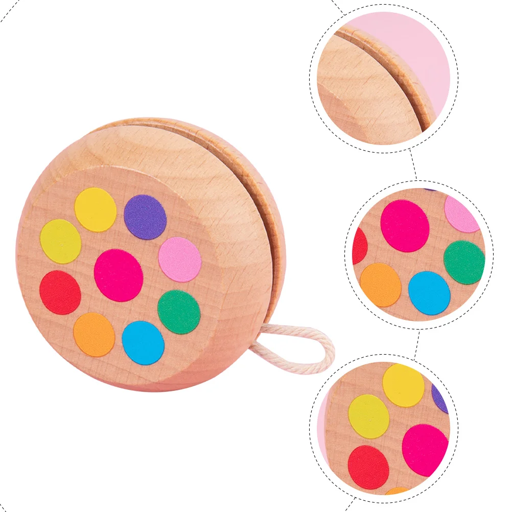 Yo-Yo Children's Toy Kids Finger Plaything Small and Exquisite Fingertip Ball Wooden Balls Yoyo Fun