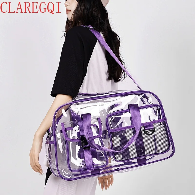 fashion-contrast-color-be-waterproof-clear-bag-luggage-bag-large-capacity-swim-yoga-fitness-small-sports-bag-clear-storage-bags