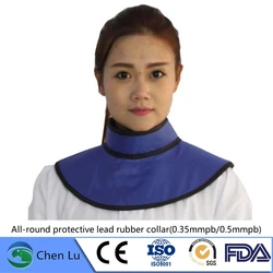 X-ray gamma ray radiation shielding all-round protective lead collar nuclear radiation protective 0.35mmpb/0.5mmpb lead collar