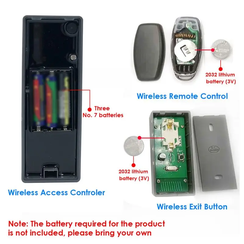 B50C Waterproof Door Lock Remote Control Access Control 125Khz ID /IC Card RFID Access Control Wireless Keypad Control Reader
