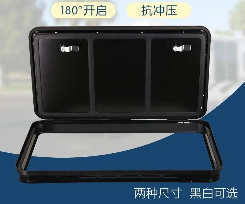Trail-er R-V Hatch Accessory Storage Covers Marine Square Deck Hand Hole Covers Storage Box Inspe-ction Covers with Lo-ck