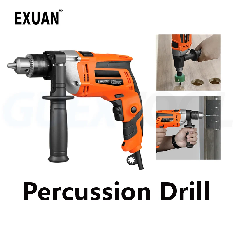 

Multi Functional Electric Impact Drill Hand Drill Percussion Drill Small Electric Hammer Drilling Machine Installation Fastening