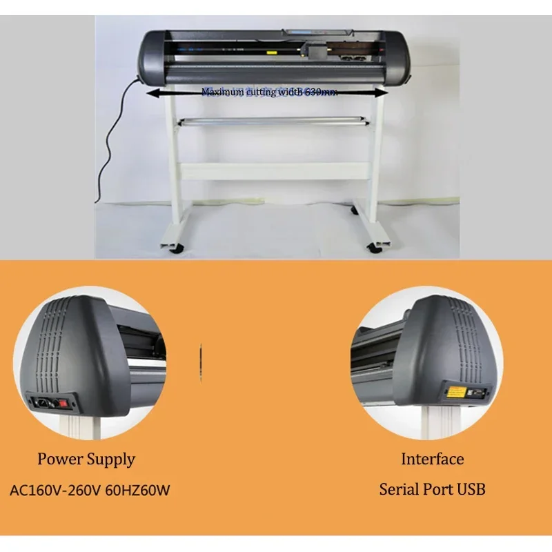 

Маленький электрический станок для резки SK720T720 мм, виниловый плоттер, гравировальный станок с логотипом, английский экран дисплея, двойное управление процессором, USB Inte