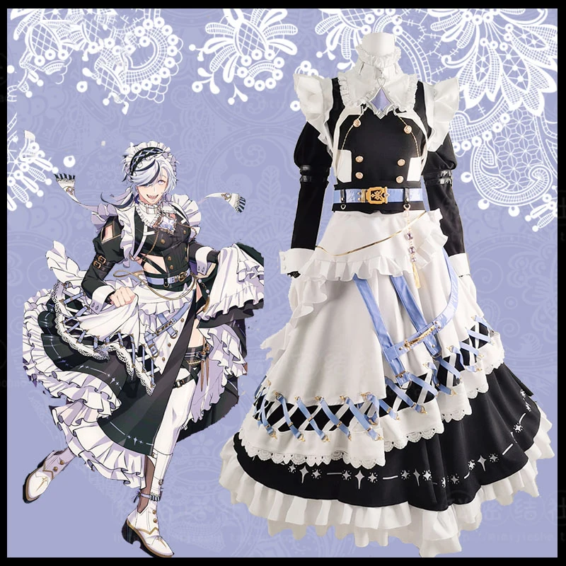 

COSLEE Anime Nu: Carnival Blade Shugo Chara Fighting Maid Uniform Dress Cosplay Costume Halloween Party Outfit S-XXL RolePlay