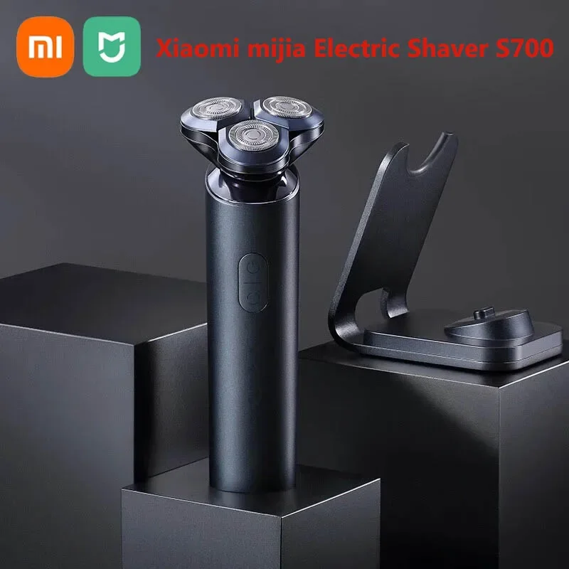 XIAOMI MIJIA Electric Shaver S700 Triple Float Blade Razor Trimmer For Men Brushless Motor IPX7 Shaving Dry Wet Beard Trimmer