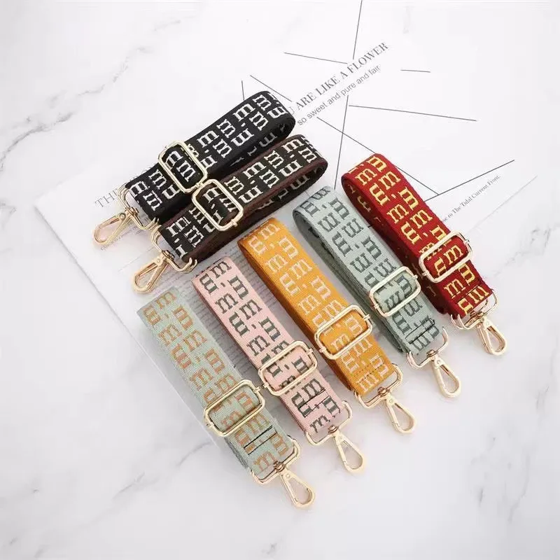 Simplified Ethnic Letter Widened Shoulder Strap Bag Strap Crossbody Replaceable Bag Strap Shoulder Strap Accessory Strap Versati