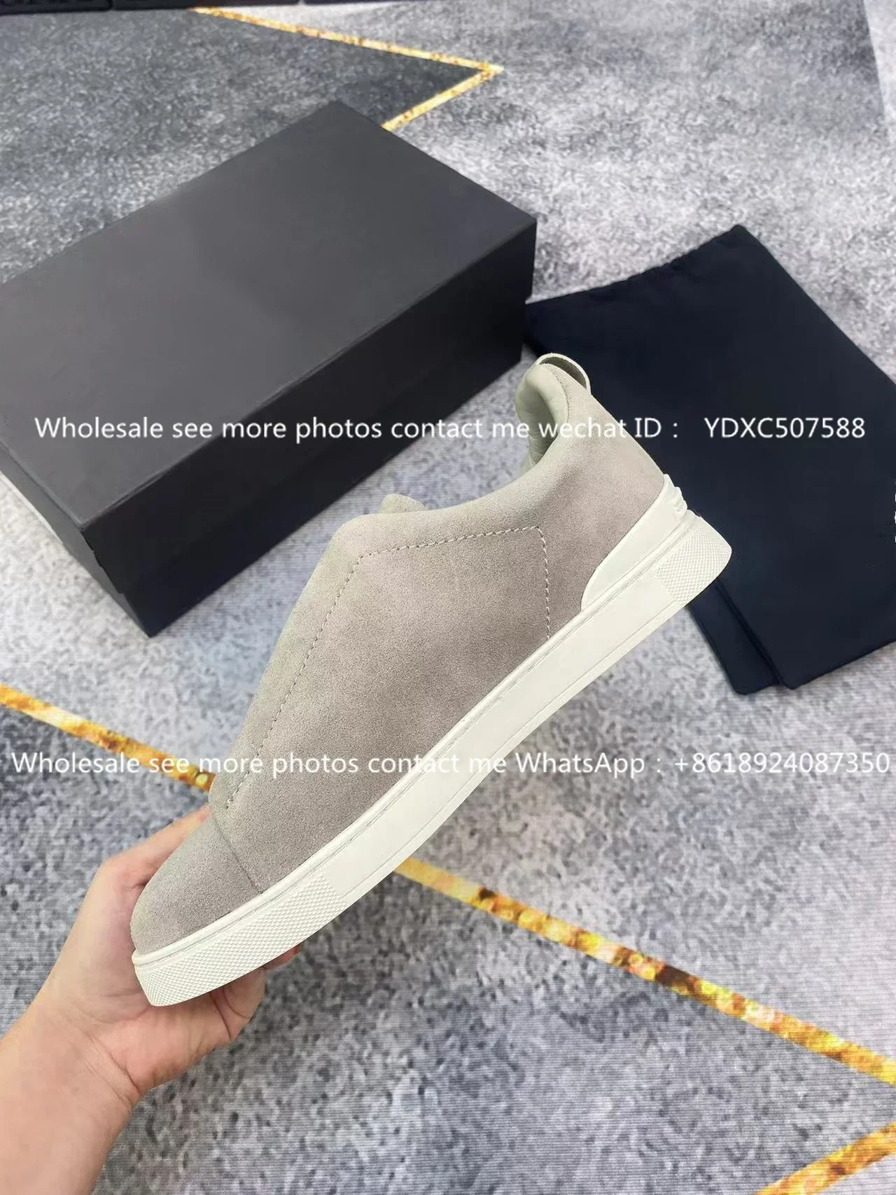 beige suede
