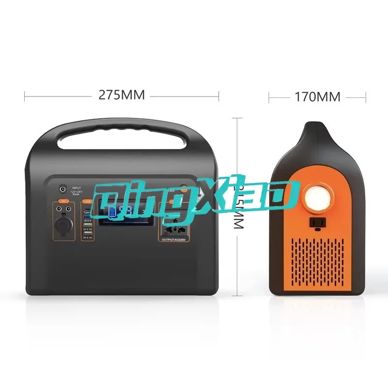Portable Power Station Solar Generator With AC USB Output For Camping Home Solar System Emergency Use With Multi Outputs