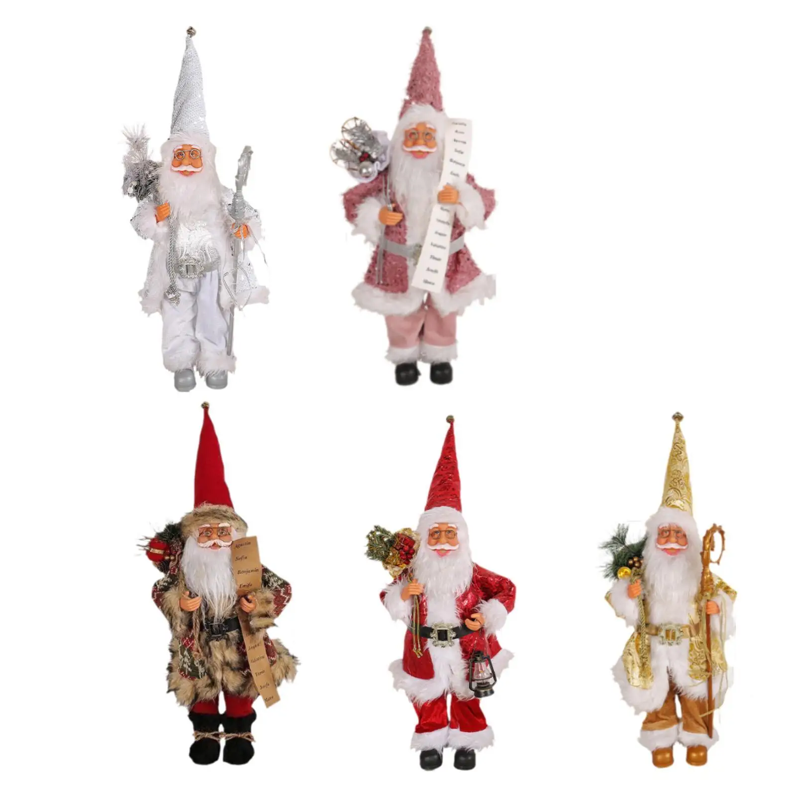 Boneka Santa Claus dekorasi Santa Claus, untuk rak meja kantor