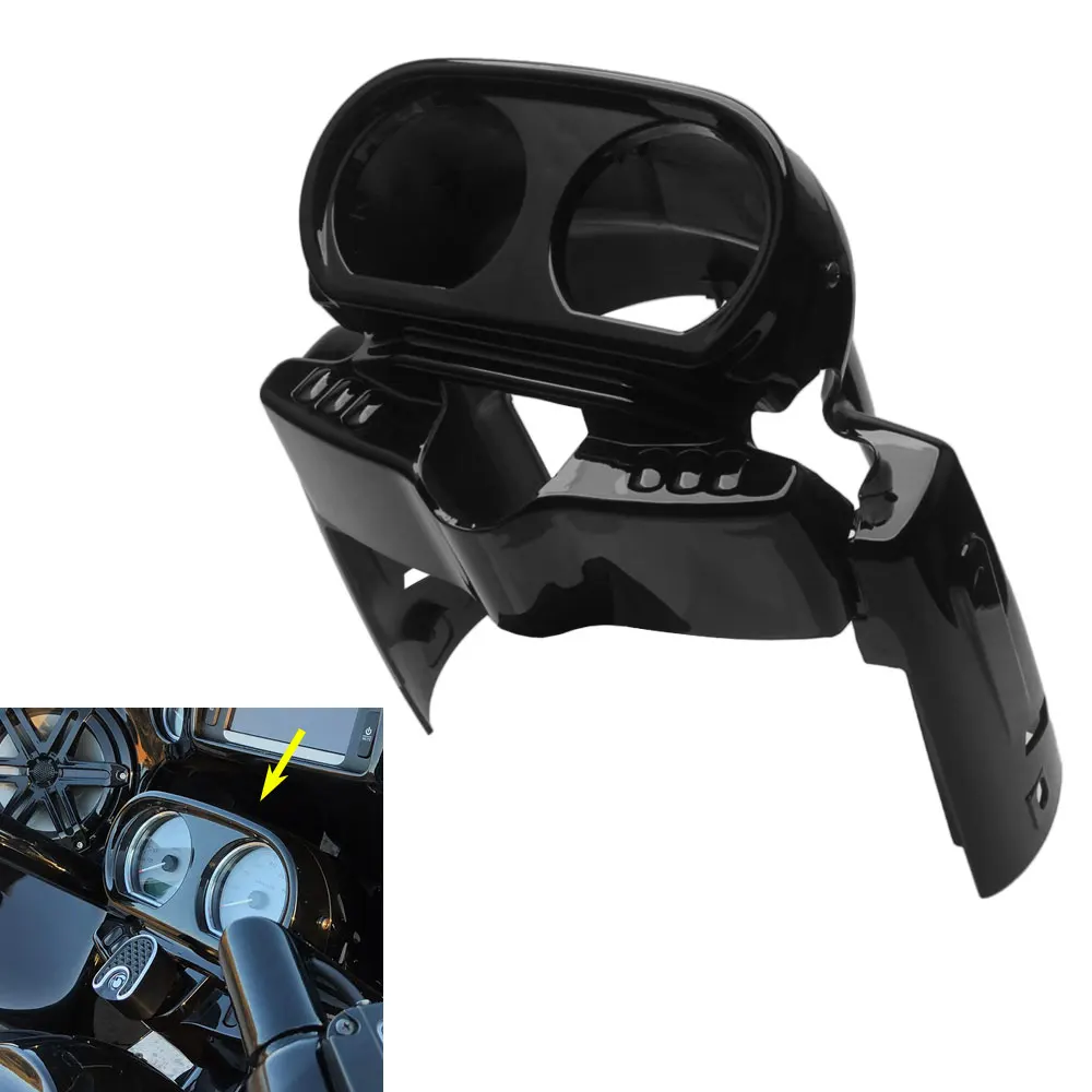 

For Harley Road Glide FLTRX CVO 2015-2024 Motorcycle Front Instrument Housing Speedo Gauge Fairing Cover ABS Plastic