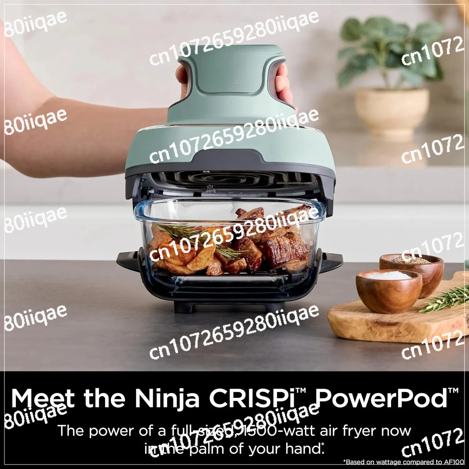 

Microwave, Freezer & Dishwasher Safe, Non Toxic Glass Portable Cooking System,Air Fryer