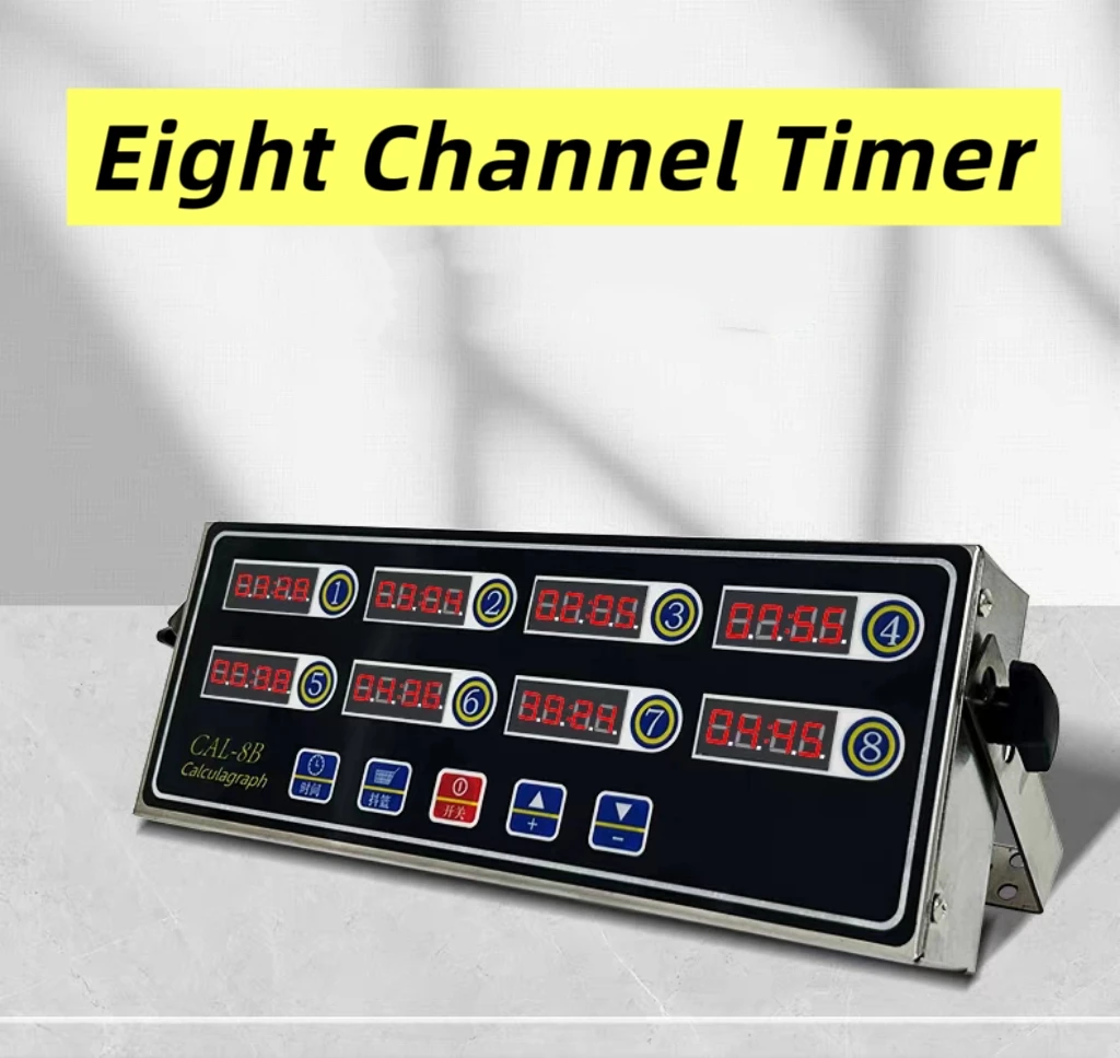 Eight Channel Timer, Commercial Kitchen Reminder, Fried Chicken Restaurant, Burger Shop, Baking Countdown Timer Device