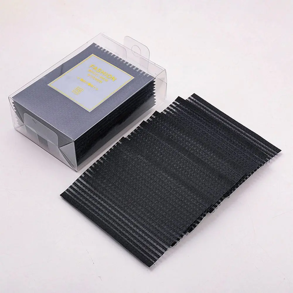 

10 шт./компл., модные аксессуары для волос, липкая подушечка для волос, нейлоновая бахрома для волос, челка, липкая многоцветная бесследная нашивка для макияжа