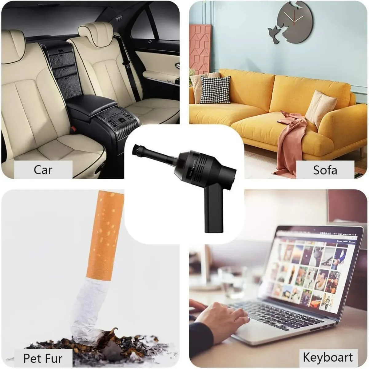 Portable Cordless Electric Air Duster Keyboard PC Cleaning Tool, Keyboard Cleaner Electric Air Duster Keyboard Cleaner