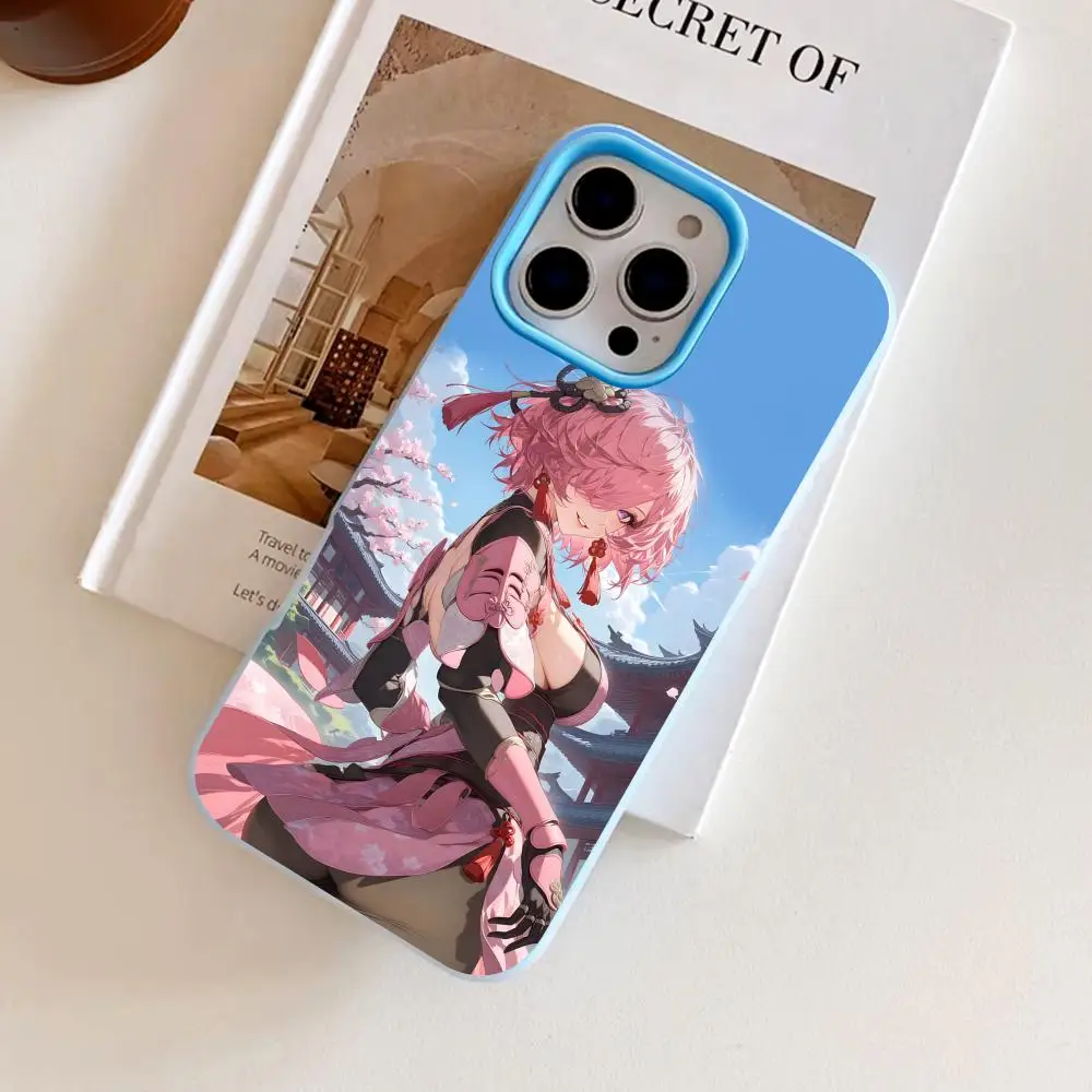 

Wuthering Waves Taoqi Jelly Double layer Light Blue Mobile Phone Case for iPhone 17 16 15 14 13 12 11 Air Pro Max Plus