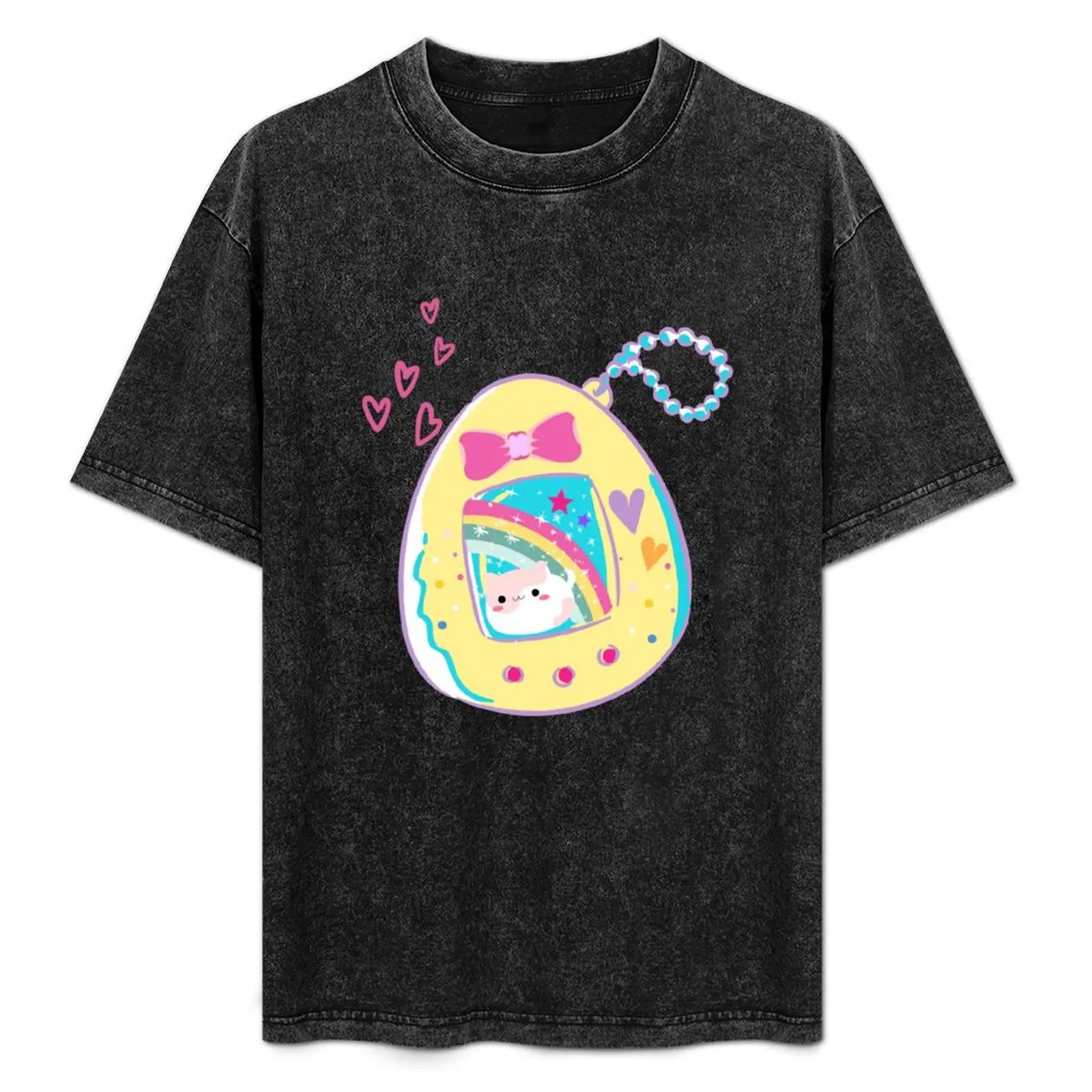 

Tamagotchi Cat T-Shirt Stylish Print Short Sleeve Tee