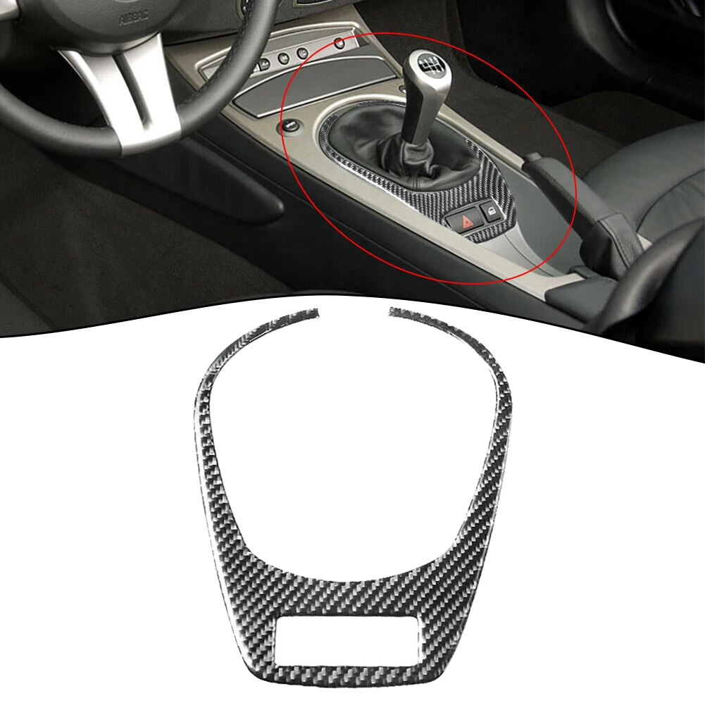 /Gear /Shift /Frame Cover Trim For BMW Z4 2003-2008 Interior Console Panel Decoration Accessories Carbon Fiber /Manual