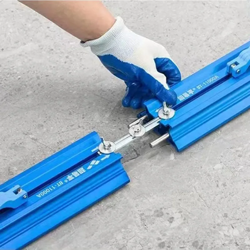 2025 جديد 2.2 متر-3.8 متر قاطع البلاط للبلاط ذو التنسيق الكبير أداة القطع اليدوية لبلاط الصخور مع أكواب شفط مدمجة سكين دفع البلاط