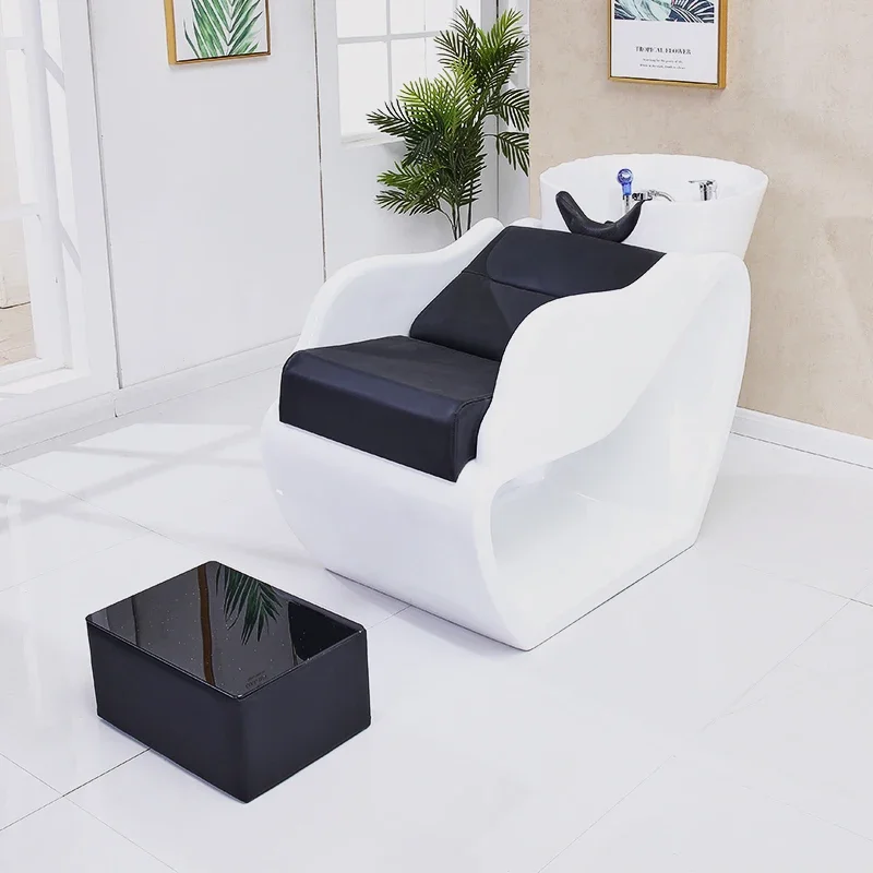 

New barber shop semi-reclining shampoo bed hair shop hair salon special deep basin flushing bed hydrotherapy massage hair bed